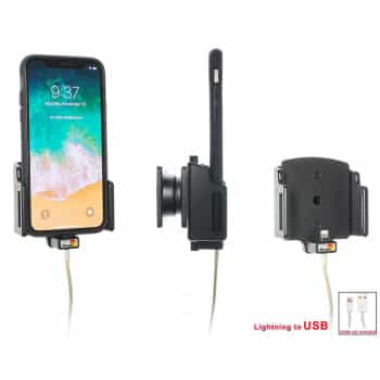Apple iPhone X / Xs Adjustable holder with cable attachment for Apple cable