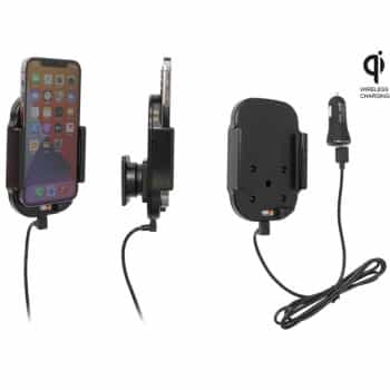 Apple iPhone 12/ 12 Pro Qi Wireless Active Adjustable Holder with 12V USB Plug