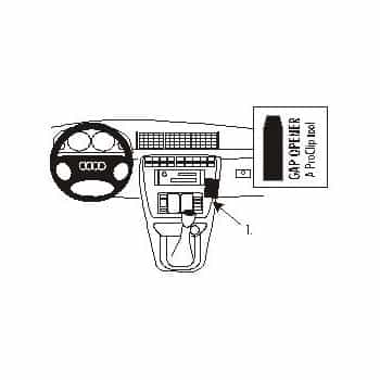 ProClip - Audi A4 / S4 2000-2001 Angled mount