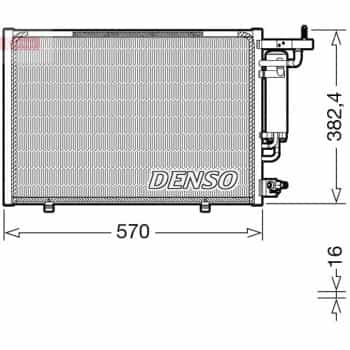 Condenser, air conditioning DCN10052 Denso