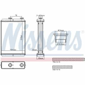 Heater radiator, interior heating