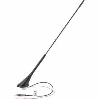 Universal roof antenna 16V AM/FM amplified (active) 52 degree mounting angle