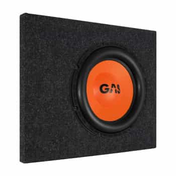 10" ready-made subwoofer box for Scania CR20 with MAD S1-104 subwoofer, 250Watt RMS, 4Ohm