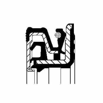 Oil seal, secondary gearbox