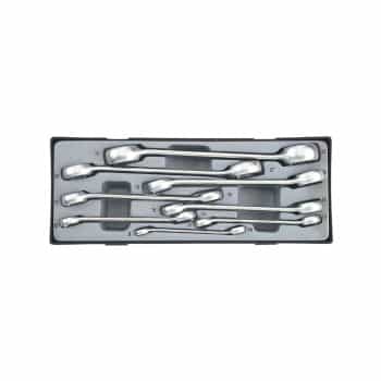 Open ring wrench set 8 pieces