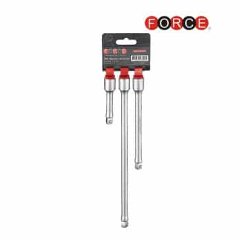 FORCE 3/8'' Wobble extension set 3 pieces