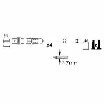 Ignition Cable Kit 0 986 356 312 Bosch