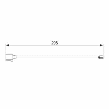 Warning Contact, brake pad wear 1 987 474 565 Bosch