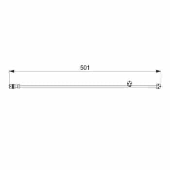 Warning Contact, brake pad wear 1 987 474 556 Bosch