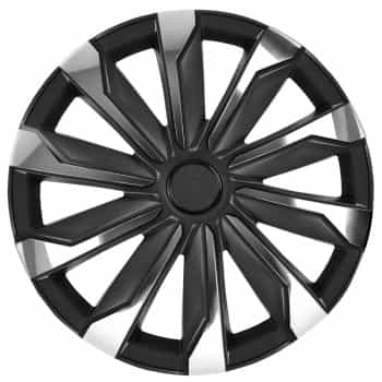 4-piece wheel cover set Typhoon 15-inch chrome/black