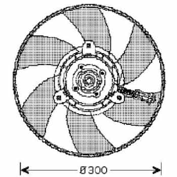 Cooling fan wheel 8220302 Diederichs
