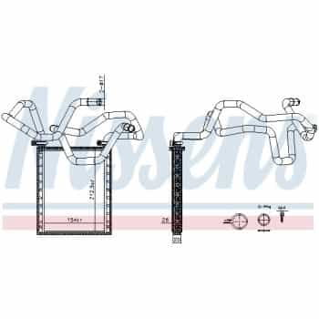 Heater radiator, interior heating