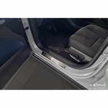 Stainless steel door sill moldings suitable for Volvo EX30 2023- - 'Lines' - 4-piece