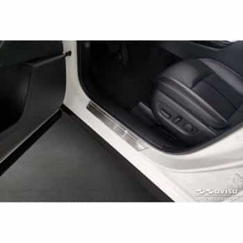 Stainless steel door sill moldings suitable for Mazda CX-60 (KH_) 2022- - 'Lines' - 4-piece