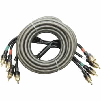 AUDIO SYSTEM HIGH-PERFORMANCE RCA CABLE 5000mm 4-way OFC cinch cable