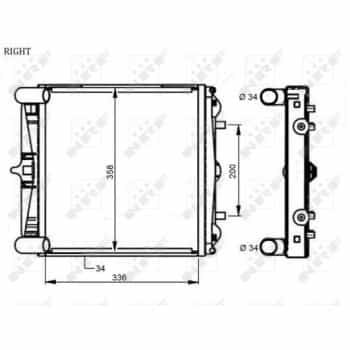 Radiator, engine cooling