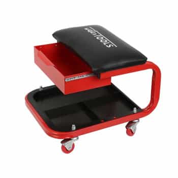 Workshop stool with drawer