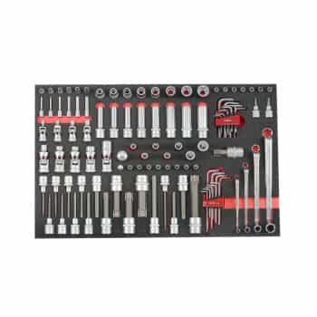 Force Torx and resistorx hex key and wrench set 104 pieces (EVA)
