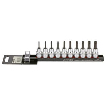 Bitdopset 3/8 ", TX-H 10-piece on rail