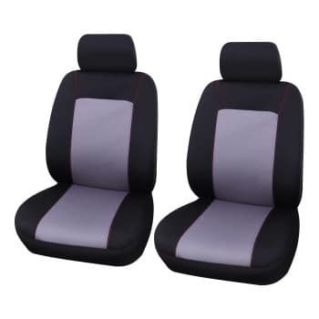 Seat cover set Lisboa 4-piece black / gray