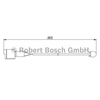 Warning Contact, brake pad wear 1 987 474 904 Bosch