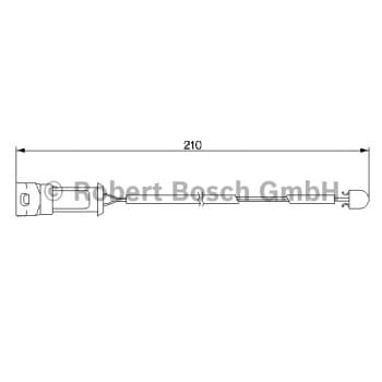 Warning Contact, brake pad wear 1 987 474 939 Bosch