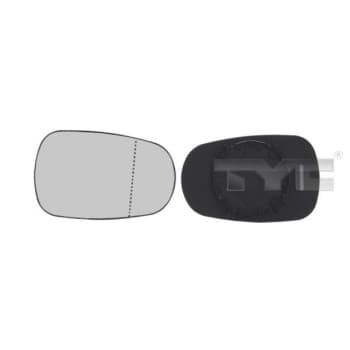 Mirror Glass, Wing Mirror 324-0008-1 TYC