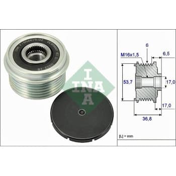 Alternator Freewheel Clutch 535007410 Ina