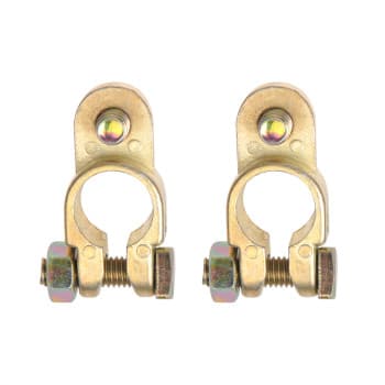 Battery pole clamps set (+) and (-) with bolt