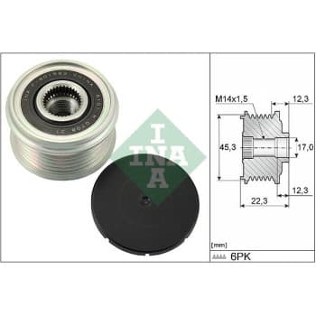 Alternator Freewheel Clutch 535029110 Ina