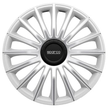 4-Piece Sparco Hubcaps Treviso 13-inch silver