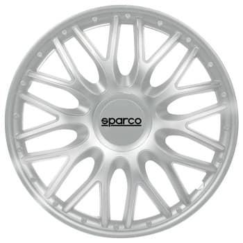 4-Piece Sparco Hubcaps Roma 14-inch silver