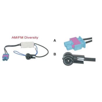 AM / FM Active Diversity antenna adapter active