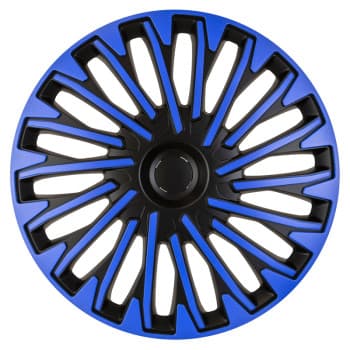 4-piece Hubcaps Soho 15-inch black / blue