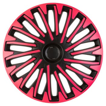 4-piece Hubcaps Soho 15-inch black / pink
