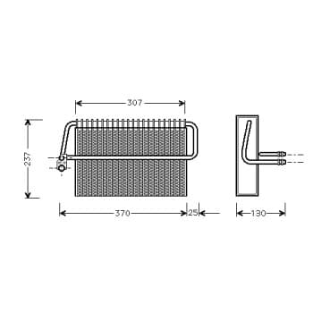Evaporator, air conditioning