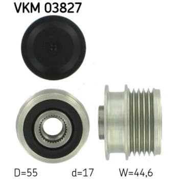 Alternator Freewheel Clutch VKM 03827 SKF