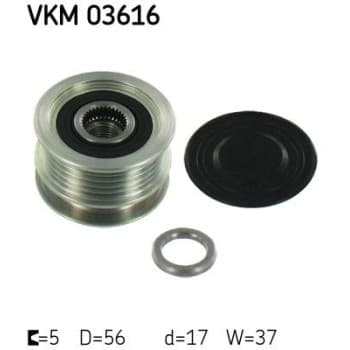 Alternator Freewheel Clutch VKM 03616 SKF