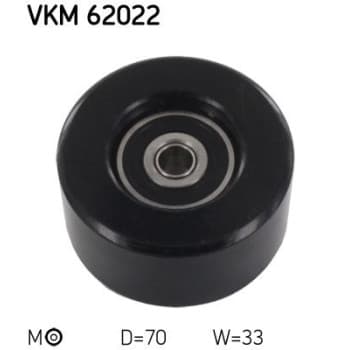 Tensioner Pulley, v-ribbed belt VKM 62022 SKF