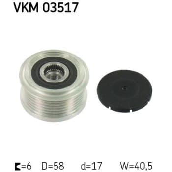 Alternator Freewheel Clutch VKM 03517 SKF