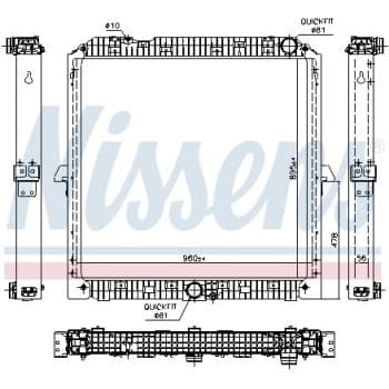 Radiator, engine cooling 67192 Nissens