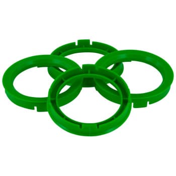 TPI ​Centering Rings 67.1->59.1mm Green 4 pieces