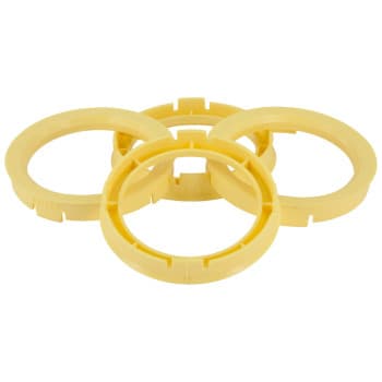 TPI ​Centering Rings 72.5->58.1mm Yellow 4 pieces