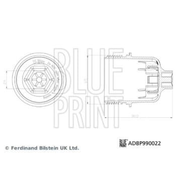 Cap, oil filter housing Blue Print Solution