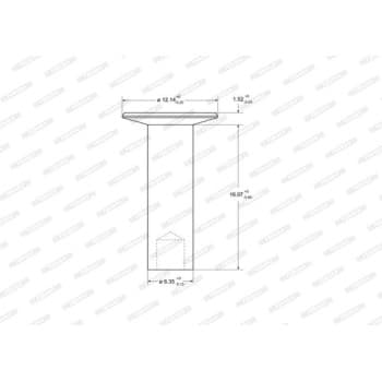 Spreading staple, drum brake lining