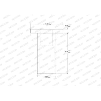 Spreading staple, drum brake lining