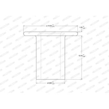 Spreading staple, drum brake lining