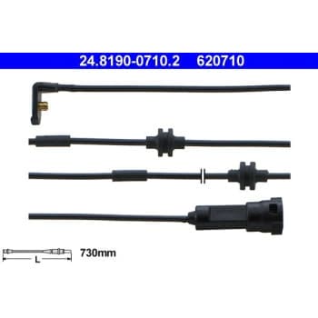 Warning Contact, brake pad wear 24.8190-0710.2 ATE