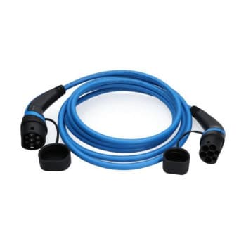 Charging cable, electric vehicle Type 2