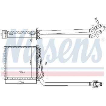 Heater radiator, interior heating
